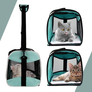 Pet Travel <b>Bag</b> Dog Expandable Carrier Airline Approved Foldable Fashion Zipper Large Waterproof Cat Outdoor Square Oxford Animal - Product Image 2