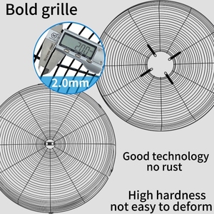 Ventilador Industrial de Pared de 29 Pulgadas con Rejilla Metálica Autoblocante, Oscilante, para Uso Comercial en Exteriores - Product Image 2