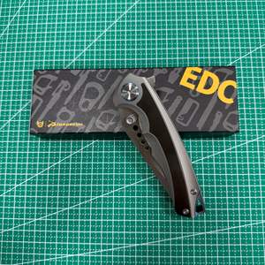 Cuchillo Plegable EDC para Exteriores <span class=keywords><strong>ELMAX</strong></span> de Aleación de Titanio, para Supervivencia en la Naturaleza, Campamento, Defensa Personal - Product Image 2