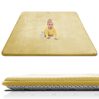 Tapis de jeu pour enfants en velours doux et épais en mousse à mémoire de forme Krabbelteppich Tatami Mat