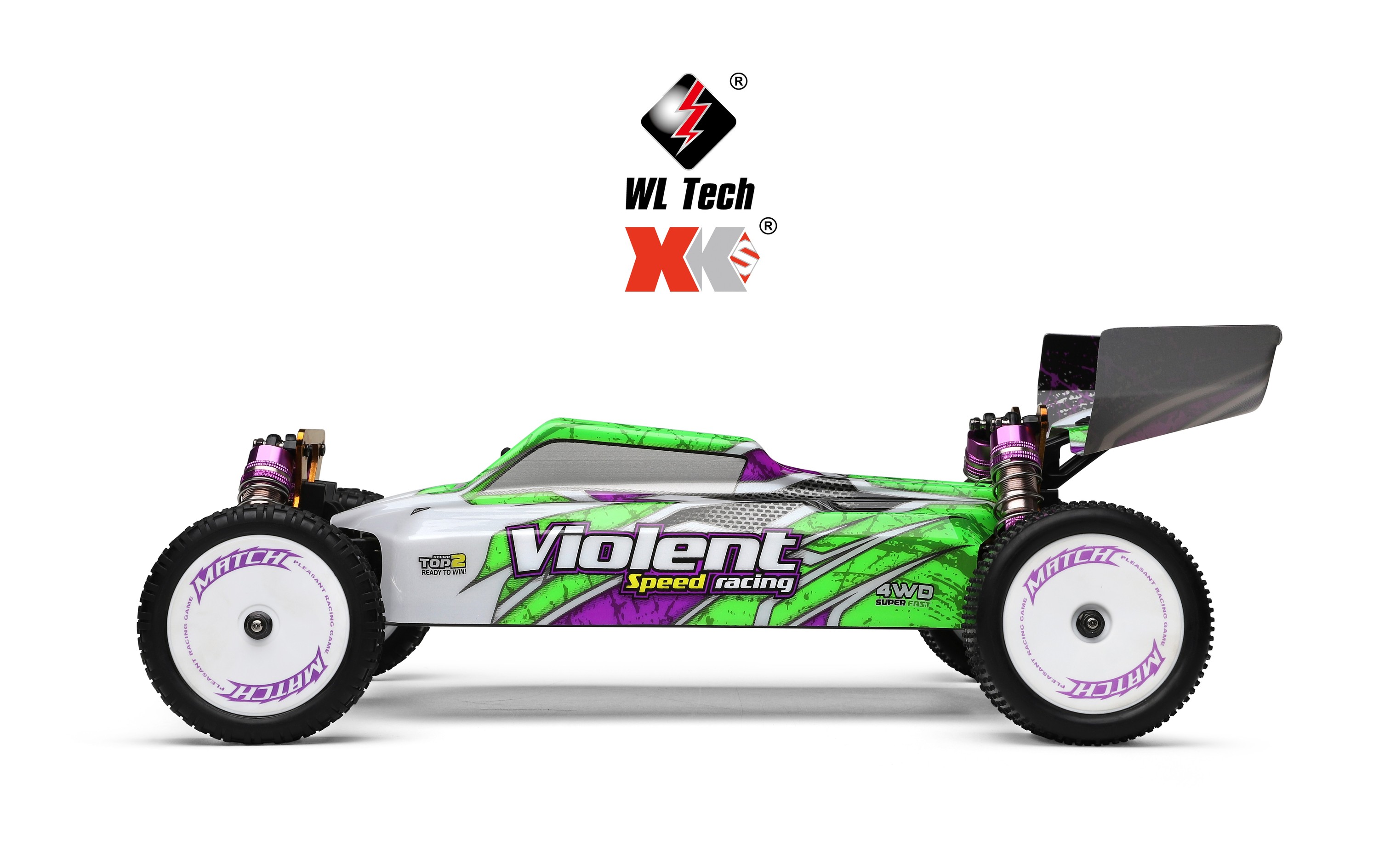 XK Wltoys 104002 - High Speed 1/10 Scale RC Car for Ages 8+