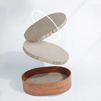 Grande griffoire pour chat à trois niveaux en grain de bois, durable, en carton ondulé, jouet pour chat, maison et arbre pour chat