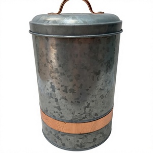 Contenedor de almacenamiento de azúcar doméstico, nuevo diseño, proveedor mayorista, bote galvanizado de café, cocina y mesa de estilo único - Product Image 1