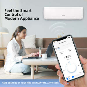 Smart Control 9000Btu 0.75Ton Mini <span class=keywords><strong>Split</strong></span> <span class=keywords><strong>Aire</strong></span> acondicionado Inversor Refrigeración y calefacción Refrigeración rápida Flujo de <span class=keywords><strong>aire</strong></span> 4D con control Wifi - Product Image 4