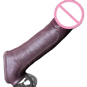 Manchons en silicone liquide souple pour hommes, motif dents de loup, 100 % étanches, épaissis et creux, grande taille, pour pénis - Product Image 1