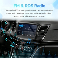 Autoradio GPS Android Rhythm avec écran tactile 9 pouces, Carplay sans fil, Bluetooth mains libres, radio FM pour Holden VF Commodore 2013-2017