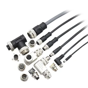 NMEA 2000 M12 Đầu Nối Hình Tròn Gắn Góc Giữa Siêu Nhỏ Khuỷu Tay 5 Chấu Mã Hóa