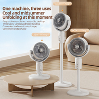 Ventilateur sur pied électrique rétractable et réglable avec télécommande, batterie 4000 mAh, ventilateur de refroidissement USB portable pour extérieur