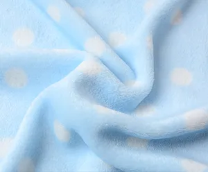 XH toptan örme % 100% Polyester özel baskı bebek polar pazen kumaş
