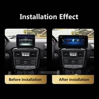 Lecteur DVD de voiture 12,8 pouces, autoradio Android, écran tactile, navigation GPS, CarPlay pour Mercedes Benz Classe G G500 G350 2013-2018