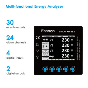 Eastron Smart X96-5S-L Leckstrommessung Dreiphasiger RS485 Ethernet Energieanalysator Bidirektionaler Energiezähler - Product Image 3