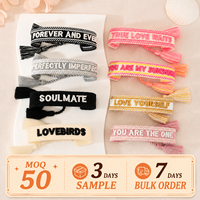 Bracelets de conception de gland réglables pour femmes broderie de lettre personnalisée accessoires de chaîne de mode tendance