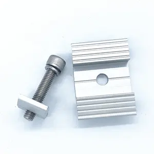 High Quality Solar Mounting Brackets Solar Middle Clamps Supplier Solar Aluminum Mid Clamp