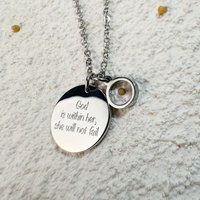 Pendentif de mode en acier inoxydable 316L, anti-ternissement et étanche, plaqué or 14k 18k, forme pièce de monnaie ou grain de moutarde, collier vierge pour gravure