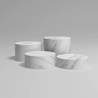 Buffet blanc acrylique Table Riser Cube affichage nidification Risers Lucite carré nourriture piédestal boîte affichage