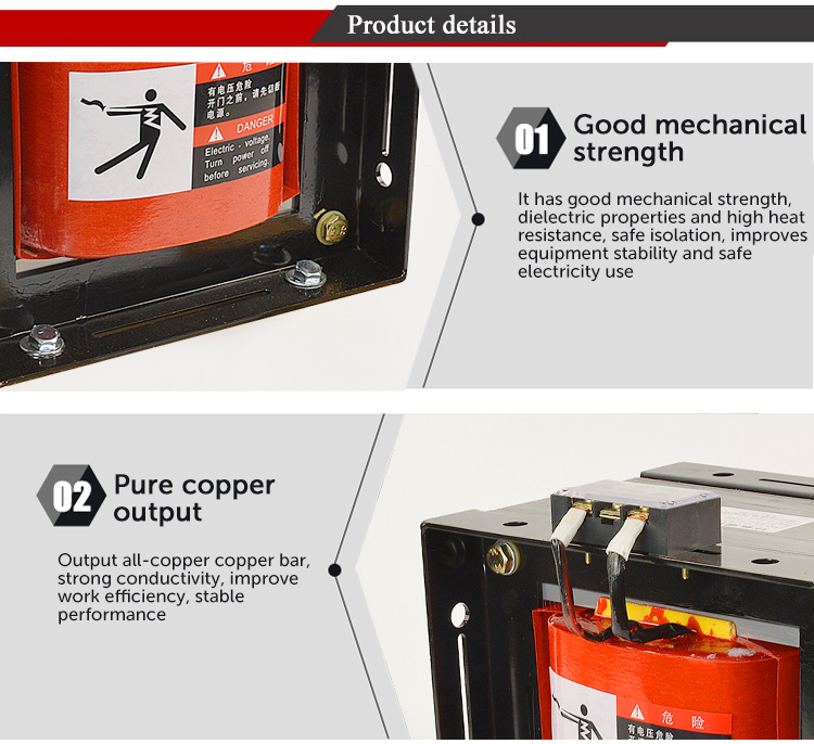 pure copper coil Epoxy potted transformer features