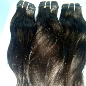 2026 Precio de fábrica sin enredos Entrega rápida Negro natural Dyeable 100% 2026 Extensión de cabello crudo recto - Product Image 1