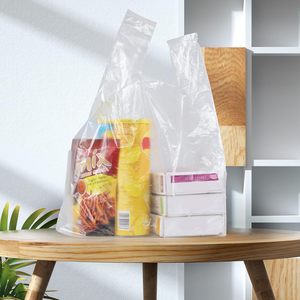 Clear T Shirt Grocery <b>Bags</b> 800 Count Plastic Disposable For Cooking <b>Packing</b> Storage - Product Image 5