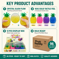 Jouets sensoriels Southpeak : Jouets Squishy en forme d'ananas, jouets anti-stress en TPR, vente en gros, OEM