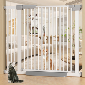 Porte de sécurité <span class=keywords><strong>extensible</strong></span> Choc Chick pour escaliers Tube en acier comprend des tasses murales clôture de protection de porte porte porte porte de sécurité pour enfants - Product Image 3