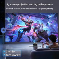 Mini projecteur intelligent 1080P WiFi6 360° directement de l'usine °   Gimbal Phone Mirroring Home Theater Custom HA109