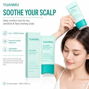 Suero Capilar Cica PDRN con Aplicador de Cepillo Incorporado, Exosomas Hidratantes, No Grasoso, Calmante, Cuidado del Cuero Cabelludo, Fortalece las Raíces del Cabello - Product Image 2