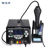 Fer à souder à air chaud WEP 853D 5A-II avec alimentation CC, station de retravail BGA 3 en 1, machine à souder