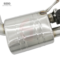 Sistema de Escape de Alto Rendimiento Catback de Acero Inoxidable 304 de 1.5 mm de Espesor para BMW F10 550I 4.4L 2010-2016, Tubo de Escape Soldado con TIG