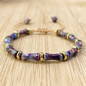 Bracelet en pierre naturelle avec perles de verre colorées, bien-être holistique, conditions de paiement flexibles, support audit usine - Product Image 4