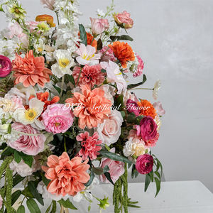 Nouvelle grande boule de fleurs artificielles, centre de table, boule de fleurs colorée en soie pour la décoration de table de mariage ou d'événement - Product Image 3