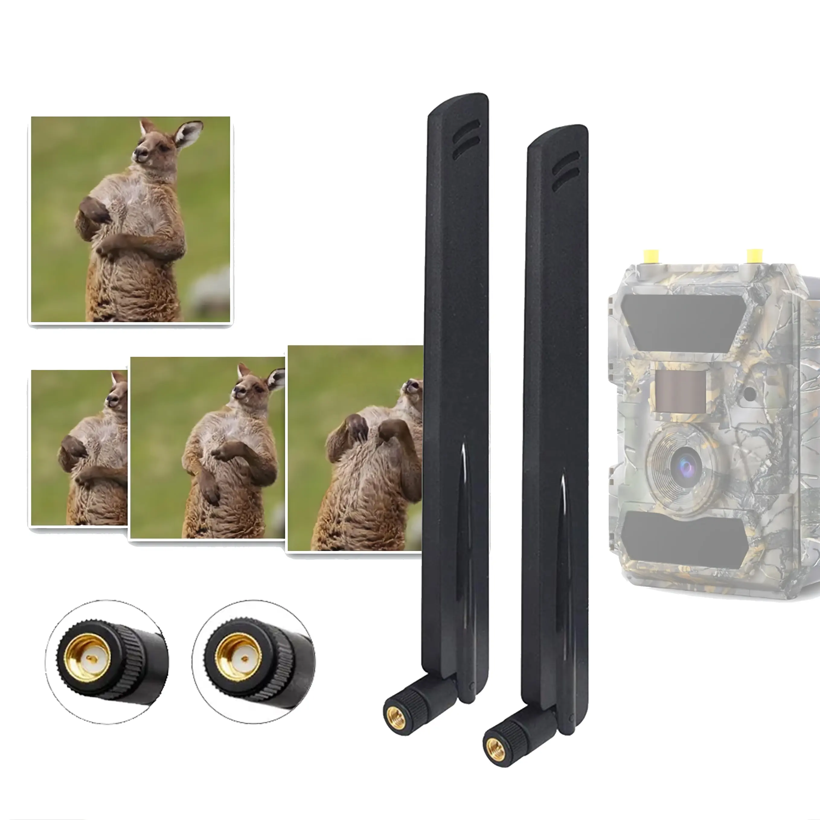 เสาอากาศกล้องล่าสัตว์สัตว์ป่ากลางแจ้ง GSM มือถือเครือข่าย Booster Trail Camera 2G 3G 4G