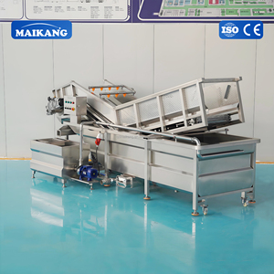 Ligne de nettoyage et de blanchiment hygiénique en acier inoxydable avec refroidissement rapide pour cuisine centralisée et fonctionnement discontinu ou continu, et réduction des coûts - Product Image 2