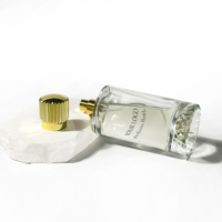 Bouteille d'huile essentielle d'atomiseur de cylindre rond Transparent bouteille de parfum vide 100ml bouteille de parfum de jet d'emballage en verre