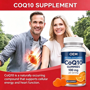 Gummies CoQ10 100mg OEM ODM certifiées GMP et Halal, 60 unités, à base de pectine de fruits, complément alimentaire - Product Image 2