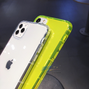 2025 nouveau antichoc Fluorescent néon TPU pare-chocs coque de téléphone couverture arrière pour iPhone X XR 11 Pro Max 12 étuis - Product Image 6