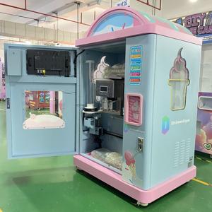 <span class=keywords><strong>Machine</strong></span> distributrice automatique de <span class=keywords><strong>barbe</strong></span> à <span class=keywords><strong>papa</strong></span>, robot intelligent à monnayeur, écran tactile, publicité, SDK intégré, télécommande - Product Image 3