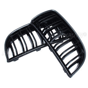 Ensemble de 4 grilles de calandre avant double lamelles style « kidney » pour BMW E90 E91 2005-2008/BMW Série 5 F10 2009-2016 E39 G30 G38 F11 E36 - Product Image 4