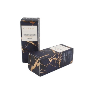 Boîte en papier noir mat, impression personnalisée, bon marché, pièces - Product Image 1