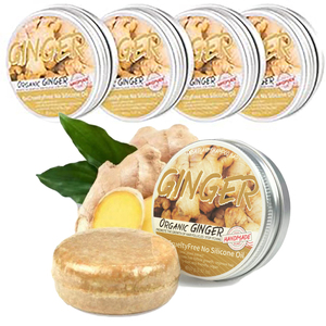Champú en Barra Vegano Orgánico de Jengibre para el Crecimiento del Cabello, Nutritivo y Refrescante, Tratamiento Herbal para la Caída del Cabello, Marca Privada al por Mayor OEM - Product Image 4