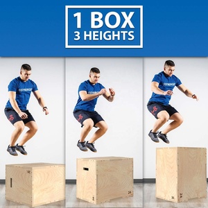 Caja de Salto Pliométrica de Madera - 3 en 1, Duradera y Ecológica, Equipo de Ejercicio para Uso Comercial - Product Image 6