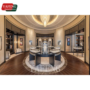 カスタマイズ可能なステンレス鋼とガラスのジュエリーディスプレイキャビネットLED照明付き装身具とジュエリーの豪華なショーケース - Product Image 4