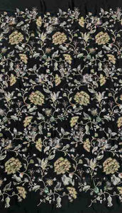 Tissu imitation acétate avec tubes perlés <span class=keywords><strong>et</strong></span> paillettes, tissu brodé pour robes de mariée, costumes de scène. - Product Image 6