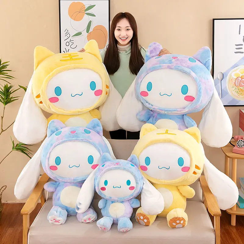 ZD 27-80cm Plush Toy Cartoon Kuromi Plush Doll Cinnamoroll Stuffed Toy Cute Japan My Melody Plush Toys Gift