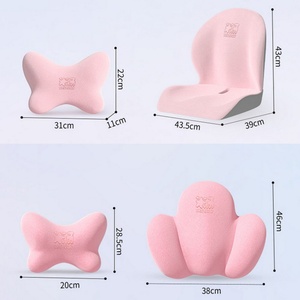 Relieve Back Pain <b>Memory</b> <b>Foam</b> Car Seat Cushions Back Support Pillows Seat Cushion and Lumbar Support Pillow for Office Chair - Product Image 4