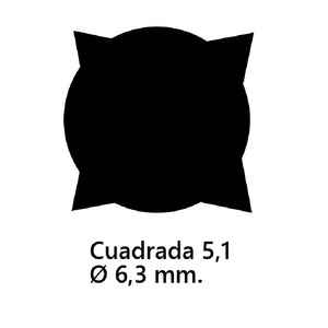 Adaptador Cuadrado de 6.3 mm "I" 5.1 Categoría de Producto Adaptador Ref 555009 - Product Image 1