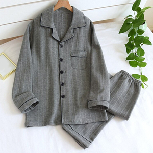Custom Winter Ladies 100 Cotton <strong>Pyjamas</strong> Women Two Piece Shirts and Pants <strong>Matching</strong> Pajamas Set for <strong>Couple</strong> - Product Image 2