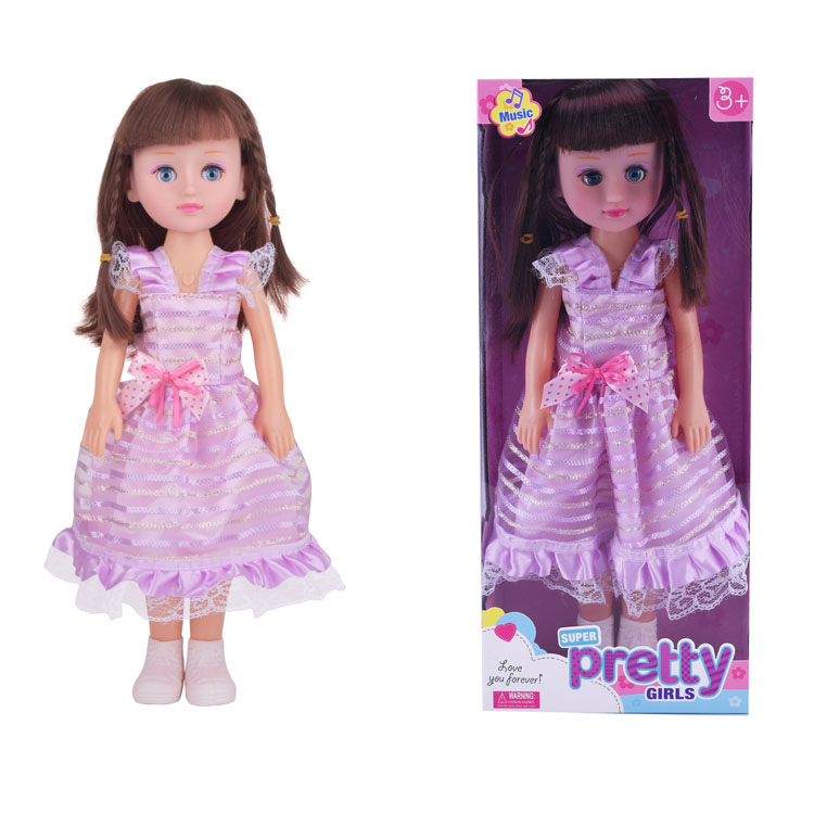 18 inch baby doll  toy  fashion girl toy for kids with IC 4 sounds