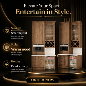 Armários de Cozinha com Design Moderno Estilo Shaker, Laminação, Dobradiças, Painel de Melamina, Gabinete, Pia, Torneira, Corrediça de Gaveta, Cesto - Product Image 1