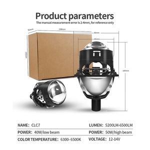Kit di Retrofit per Fari <span class=keywords><strong>Auto</strong></span> con Lente Bi-LED Super Luminosa da 2,5 Pollici, Lampadina Bi-LED H4 H11, Facile Installazione Senza Perdite - Product Image 4