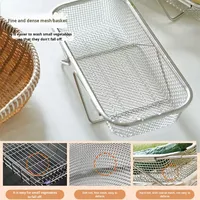 Panier de vidange moderne et simple en acier inoxydable pour le lavage des légumes et des fruits, support de rangement pour évier de cuisine